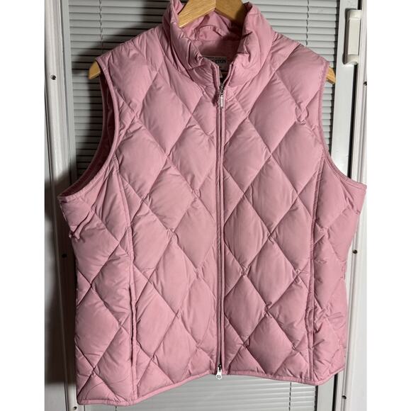 Pendleton Jackets & Blazers - Pendleton Quilted Vest Women’s Pink Sz XL Down Feather Filling Full Zip Pockets